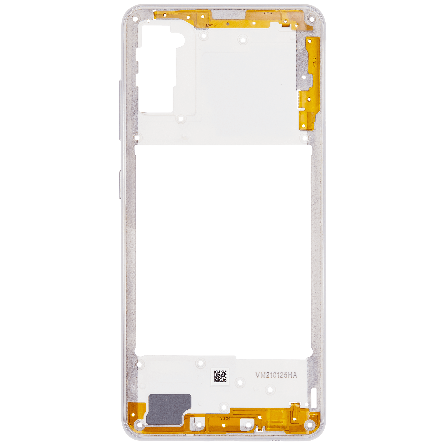 Mid-Frame Housing Compatible For Samsung Galaxy A41 (A415 / 2020) (Aftermarket Plus) (Prism Crush Silver)