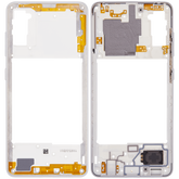 Mid-Frame Housing Compatible For Samsung Galaxy A41 (A415 / 2020) (Aftermarket Plus) (Prism Crush Silver)