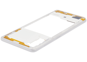Mid-Frame Housing Compatible For Samsung Galaxy A41 (A415 / 2020) (Aftermarket Plus) (Prism Crush Silver)