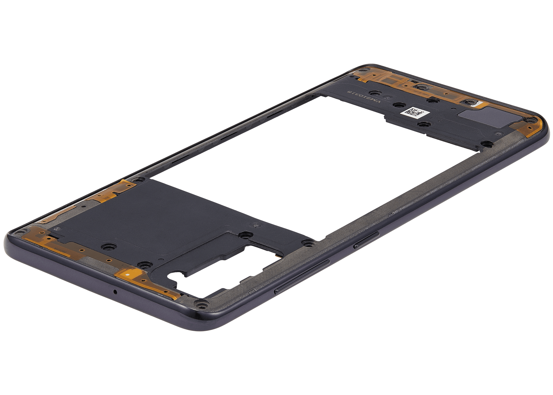Mid-Frame Housing Compatible For Samsung Galaxy A41 (A415 / 2020) (Aftermarket Plus) (Prism Crush Black)