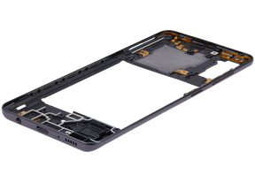 Mid-Frame Housing Compatible For Samsung Galaxy A41 (A415 / 2020) (Aftermarket Plus) (Prism Crush Black)