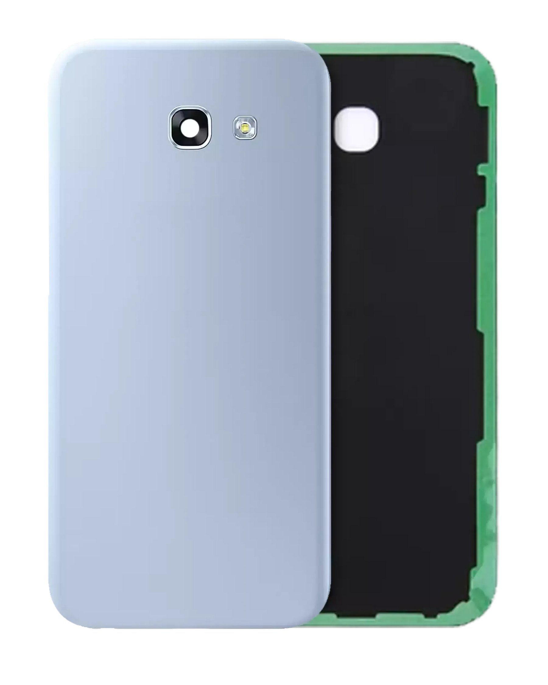 Back Cover Glass With Camera Lens Compatible For Samsung Galaxy A5 (A520 / 2017) (Service Pack) (Blue Mist)
