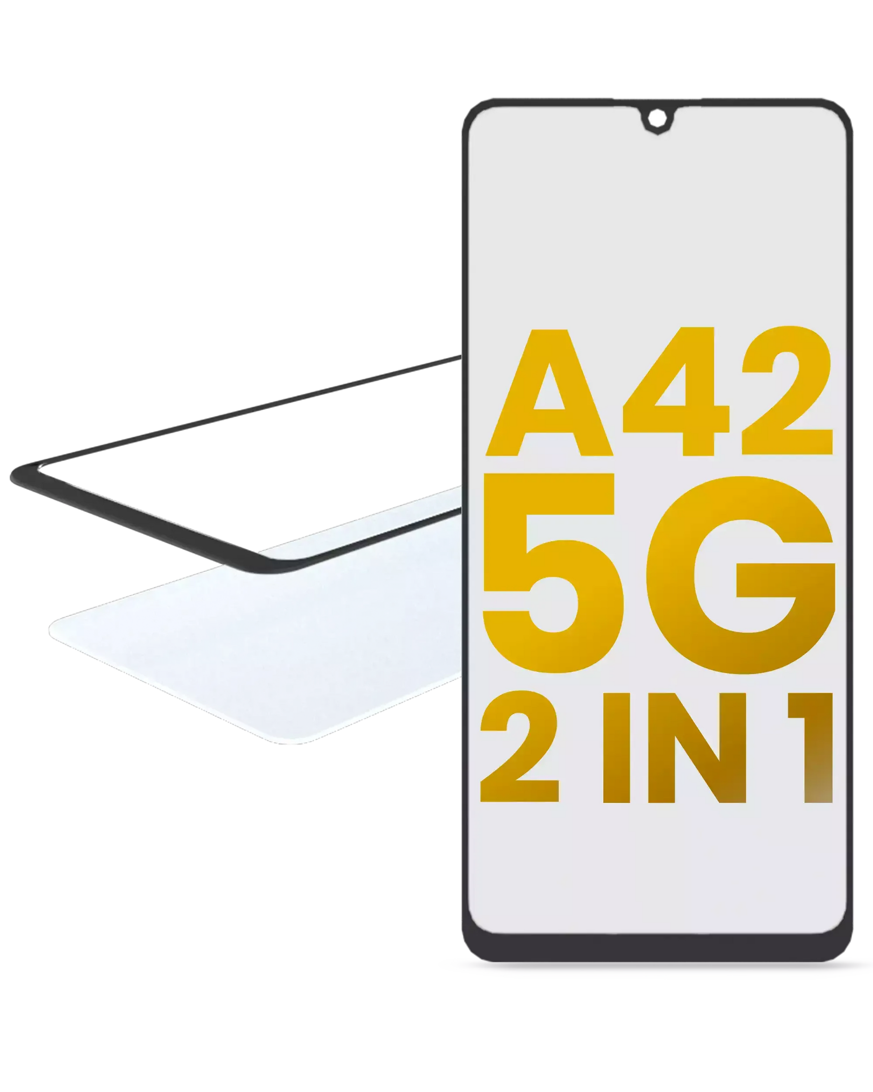 2 in 1 Front Glass With OCA Pre-Installed Compatible For Samsung Galaxy A42 5G (A426 / 2020)