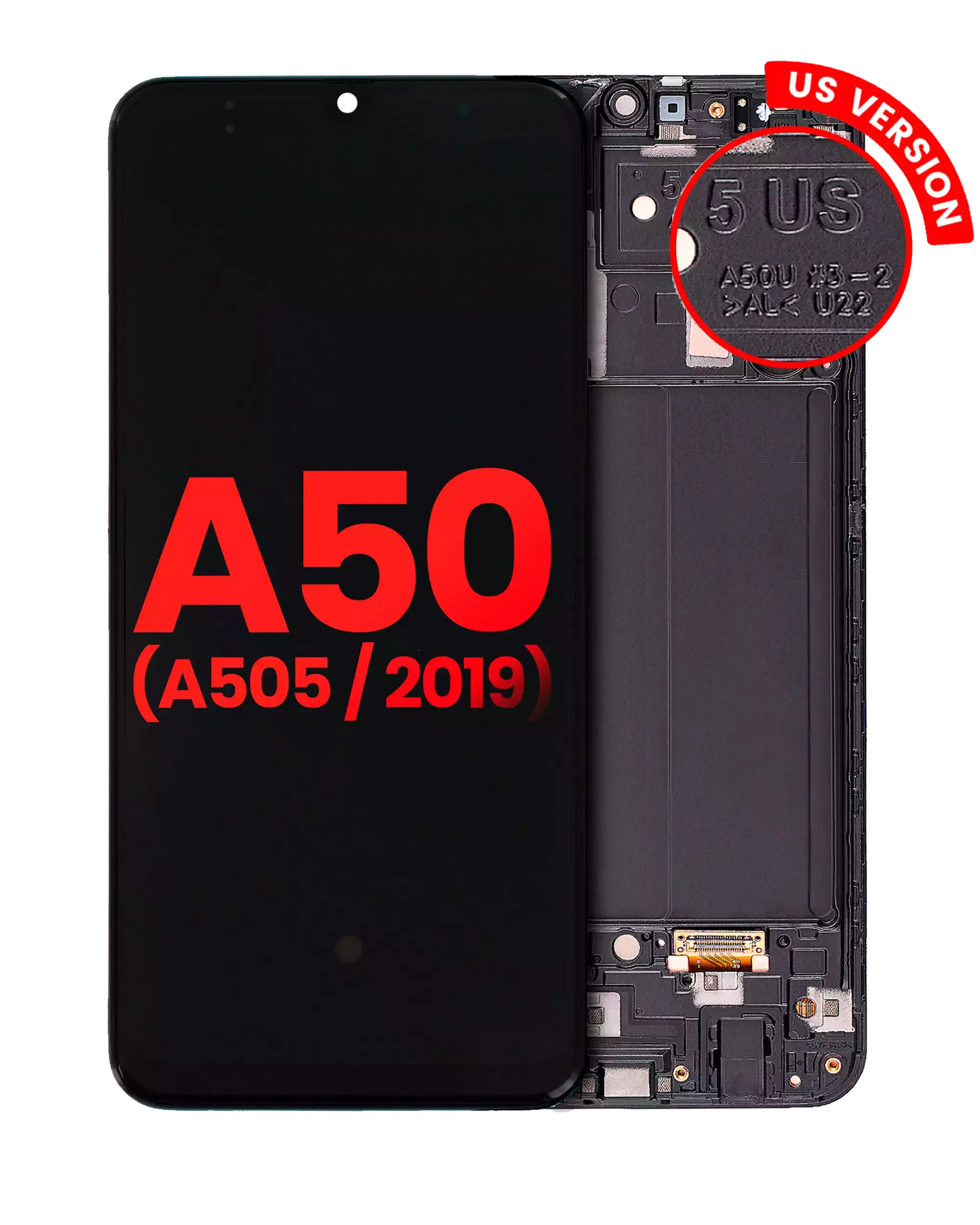 OLED Assembly With Frame Compatible For Samsung Galaxy A50 (A505 / 2019) (US Version) (Aftermarket Plus) (All Colors)