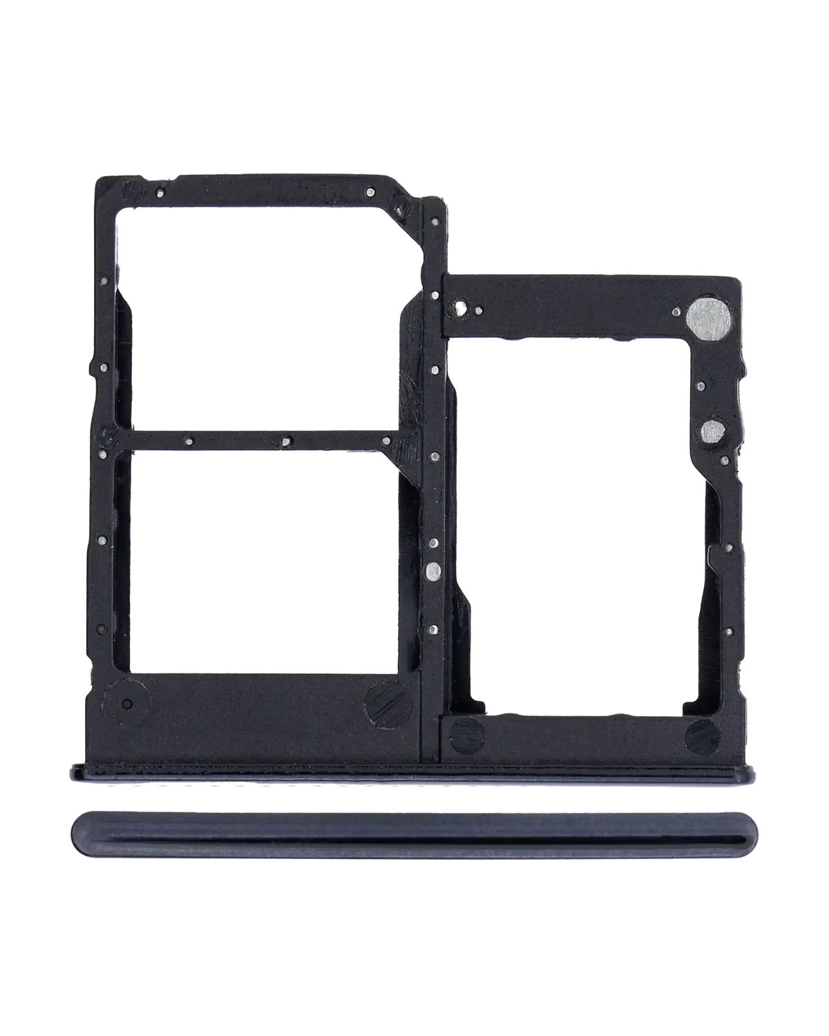 Dual Sim Card Tray Compatible For Samsung Galaxy A41 (A415 / 2020) (Prism Crush Black)