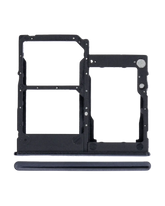 Dual Sim Card Tray Compatible For Samsung Galaxy A41 (A415 / 2020) (Prism Crush Black)