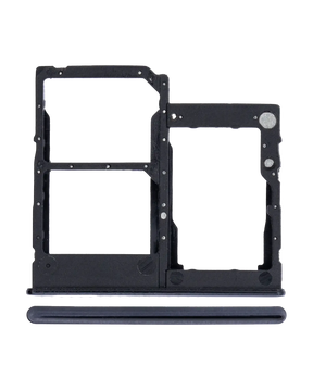 Dual Sim Card Tray Compatible For Samsung Galaxy A41 (A415 / 2020) (Prism Crush Black)