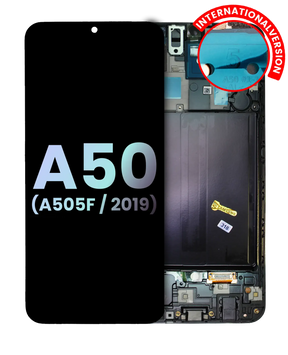 OLED Assembly With Frame Compatible For Samsung Galaxy A50 (A505F / 2019) (International Version) (Service Pack) (All Colors)