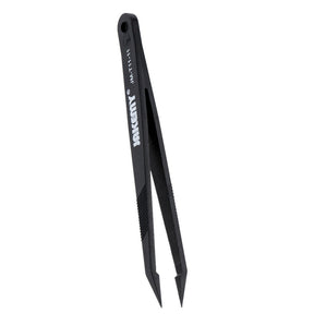 Anti-Static Heat Resistant Flat Pointed Curved Tweezers 3 Piece Set (JM-T11) (Jakemy)