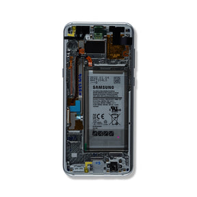 OLED Assembly With Frame Compatible For Samsung Galaxy S8 Plus Replacement by Macfactory.Store(Service Pack) (Arctic Silver)