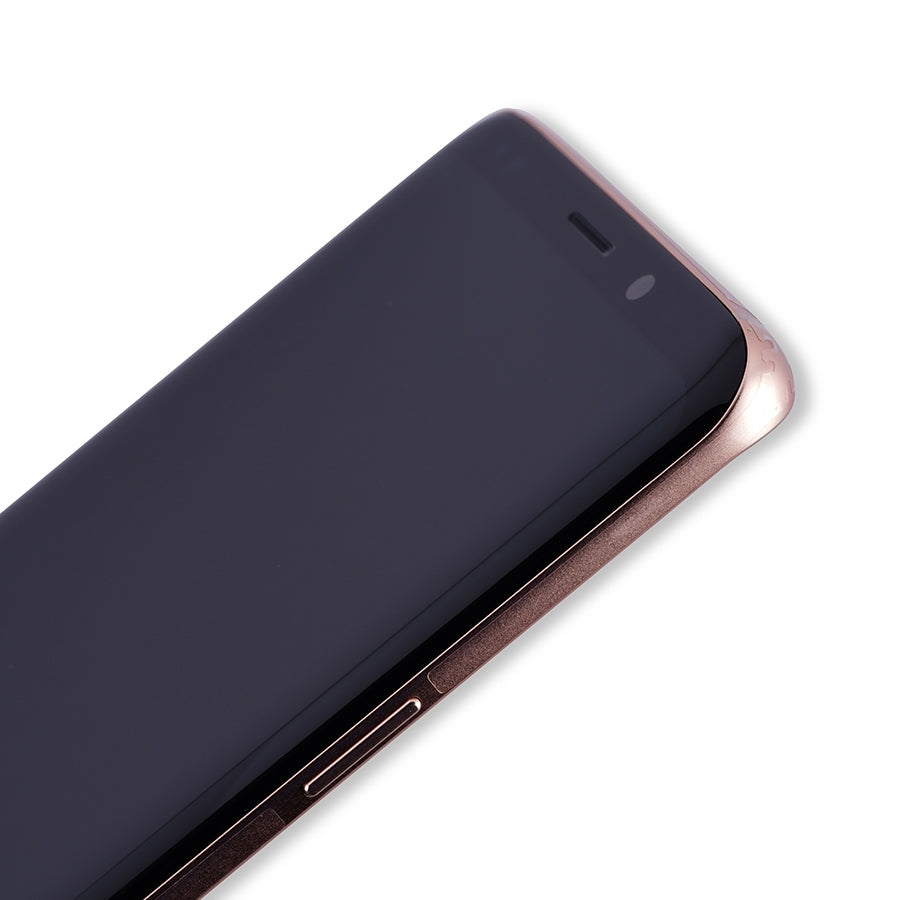 Replacement OLED Assembly With Frame Compatible For Samsung Galaxy S9 Plus (Service Pack) (Sunrise Gold)