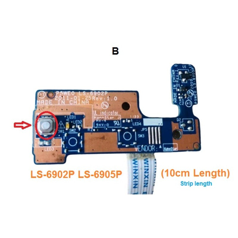 ( BUTT0015-B ) LS-6905P ( 10 Cm Length )