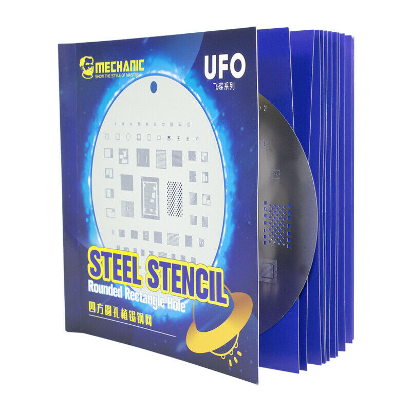 UFO Series BGA Reballing Stencil Full Set For iPhone 8 To 15 Pro Max (Mechanic)