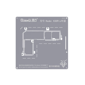 Bumblebee Stencil (QS129) For Xiaomi Redmi K30 Pro Middle Layered (Qianli)