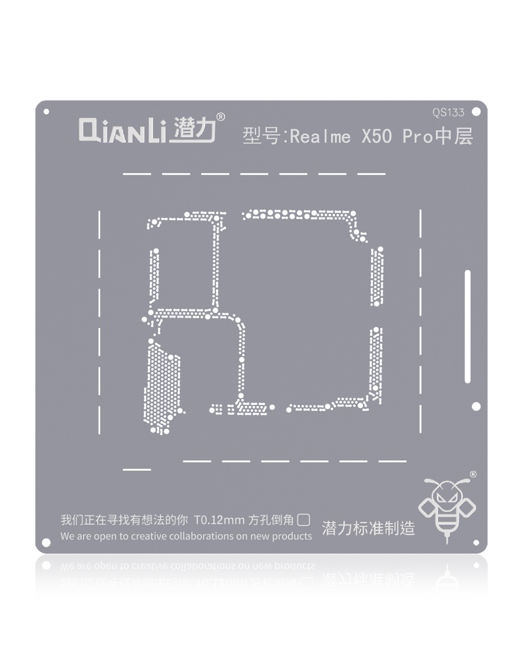 Bumblebee Stencil (QS133) For Realme X50 Pro Middle Layered (Qianli)
