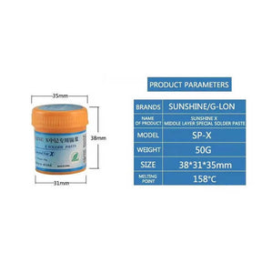 Solder Paste Middle Board BGA Reballing SP-X By G-LON (ReLife)