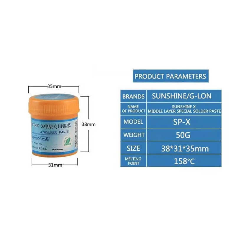 Solder Paste Middle Board BGA Reballing SP-X By G-LON (ReLife)