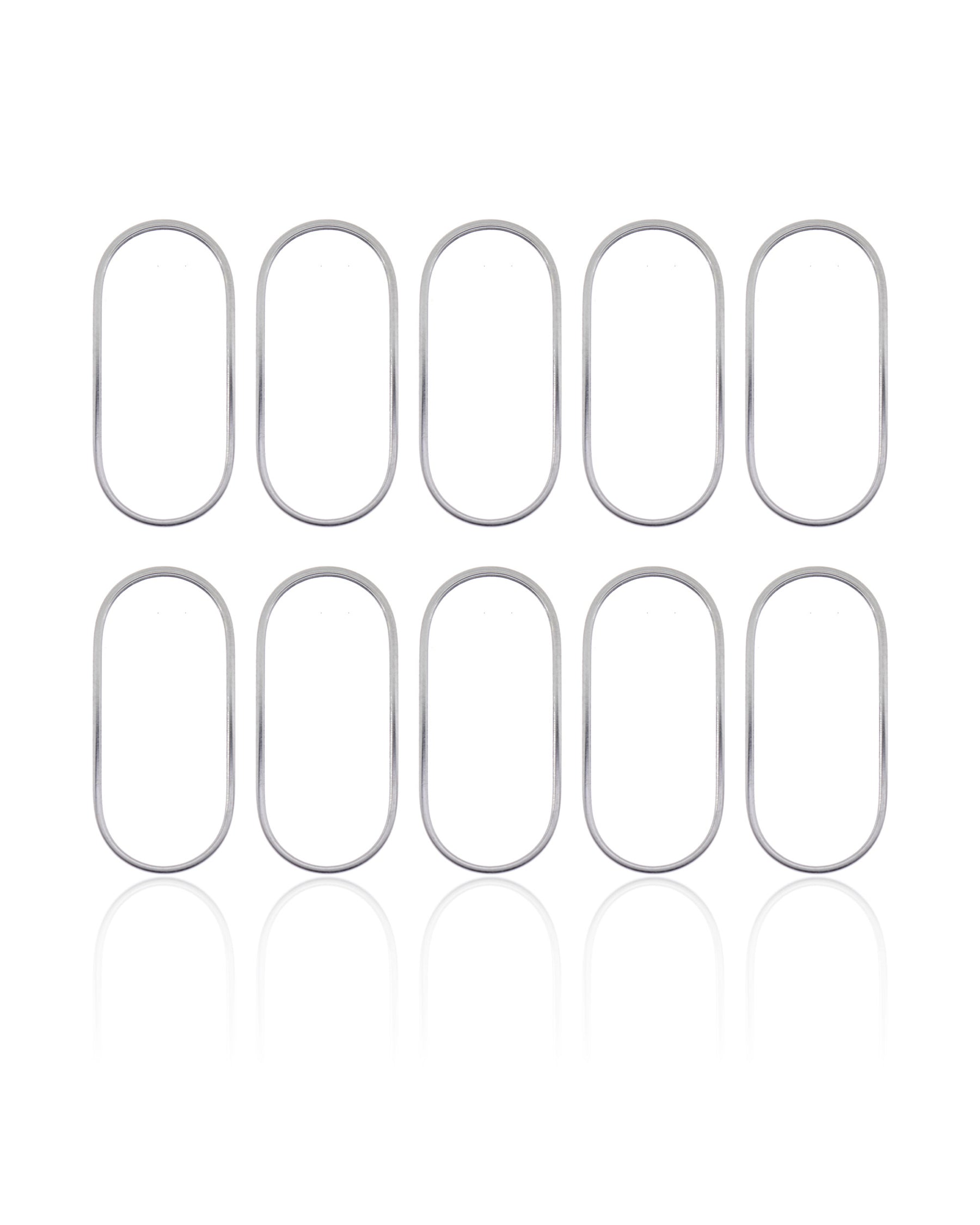 BACK CAMERA LENS GLASS RING PROTECTIVE COVER COMPATIBLE FOR IPHONE XS / XS MAX (SILVER)