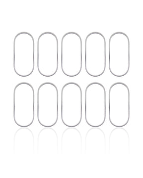 BACK CAMERA LENS GLASS RING PROTECTIVE COVER COMPATIBLE FOR IPHONE XS / XS MAX (SILVER)