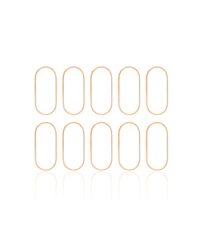 BACK CAMERA LENS GLASS RING PROTECTIVE COVER COMPATIBLE FOR IPHONE XS / XS MAX (GOLD)