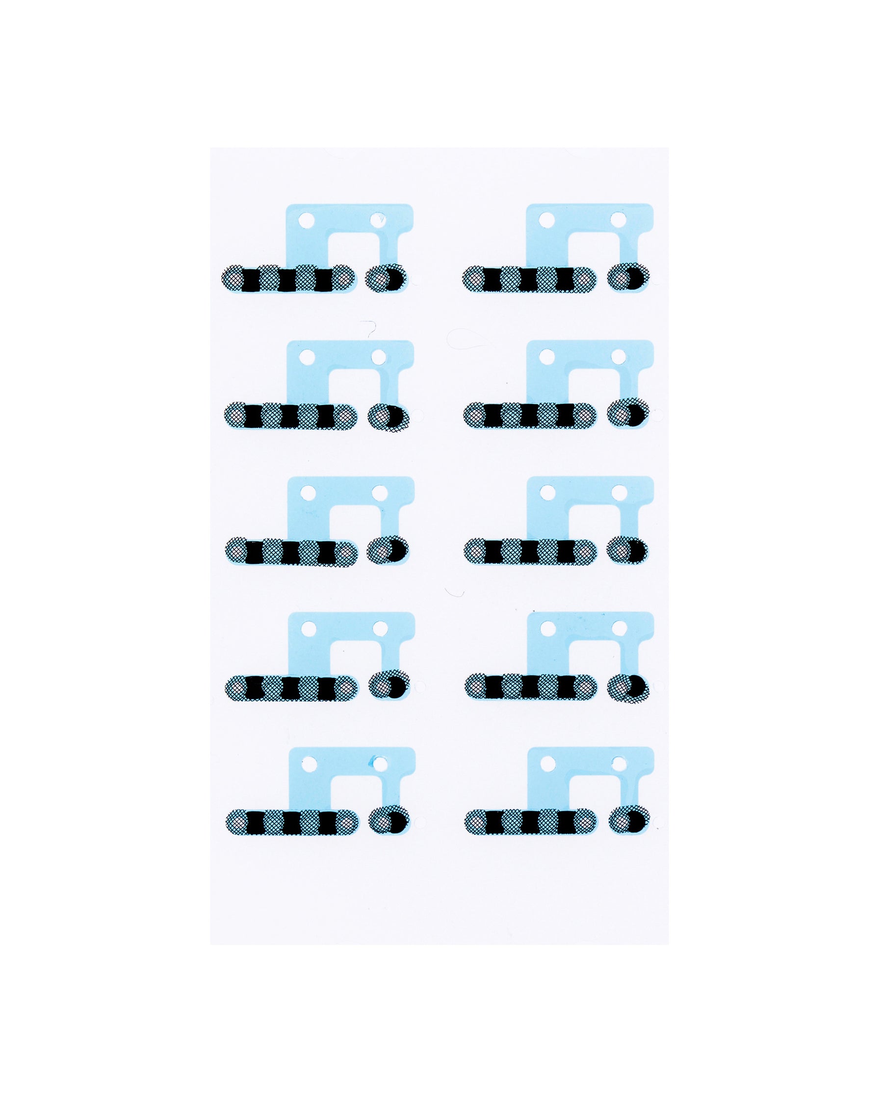 LOUDSPEAKER / MIC MESH COMPATIBLE FOR IPHONE 12 / 12 PRO - (BLACK)