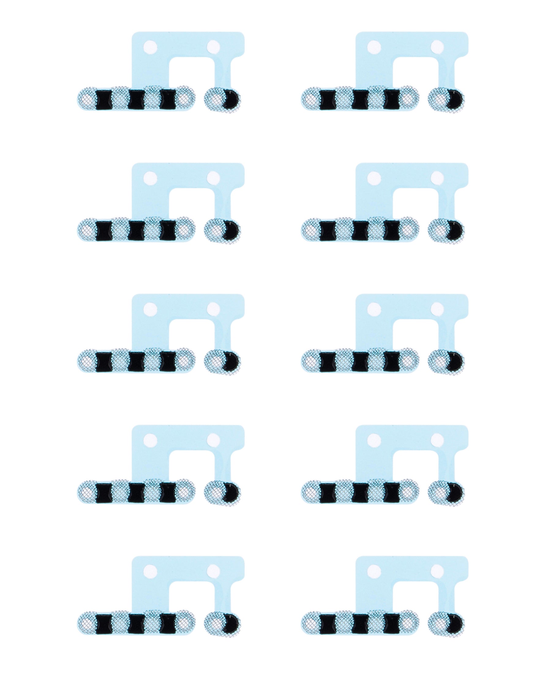 LOUDSPEAKER / MIC MESH COMPATIBLE FOR IPHONE 12 / 12 PRO - (WHITE)