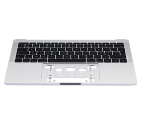SLIVER TOP CASE WITH FRENCH ENGLISH KEYBOARD FOR MACBOOK PRO 13" A1708 (LATE 2016-MID 2017)