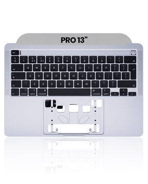 SPACE GRAY TOP CASE WITH KEYBOARD MACBOOK PRO 13" A2289 (LATE 2016 TO EARLY 2020) (USED OEM PULL: COSMETIC GRADE: NEW)