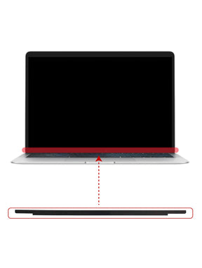 DISPLAY BOTTOM BEZEL STRIP (WITH LOGO) FOR MACBOOK PRO 13" / PRO TOUCH BAR 13" / PRO RETINA 13" A2338 / A2289 / A2159 / A1989 / A1706 / A1708 / A2251