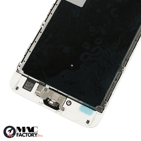 LCD SCREEN FULL ASSEMBLY WITH SILVER RING HOME BUTTON - WHITE FOR IPHONE 6S PLUS