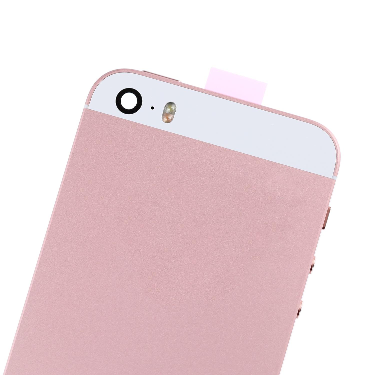 BACK COVER FULL ASSEMBLY FOR IPHONE SE - ROSE