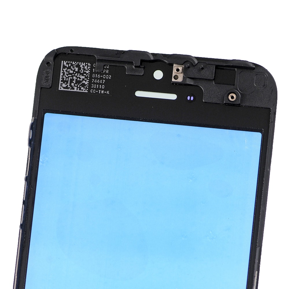 FRONT GLASS WITH COLD PRESSED FRAME FOR IPHONE 5S/SE - BLACK