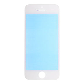 FRONT GLASS WITH COLD PRESSED FRAME FOR IPHONE 5S/SE - WHITE