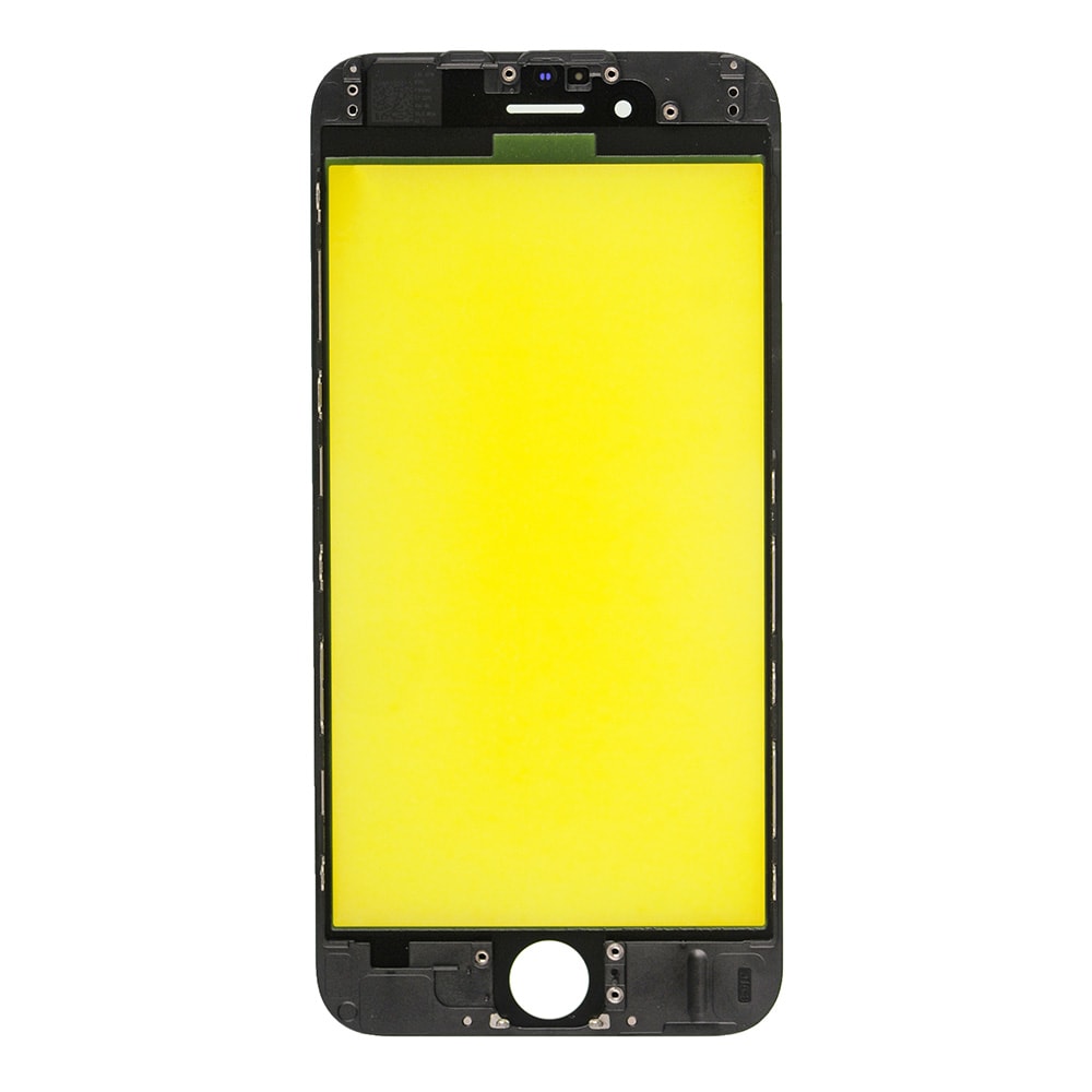 FRONT GLASS WITH COLD PRESSED FRAME FOR IPHONE 6 - BLACK