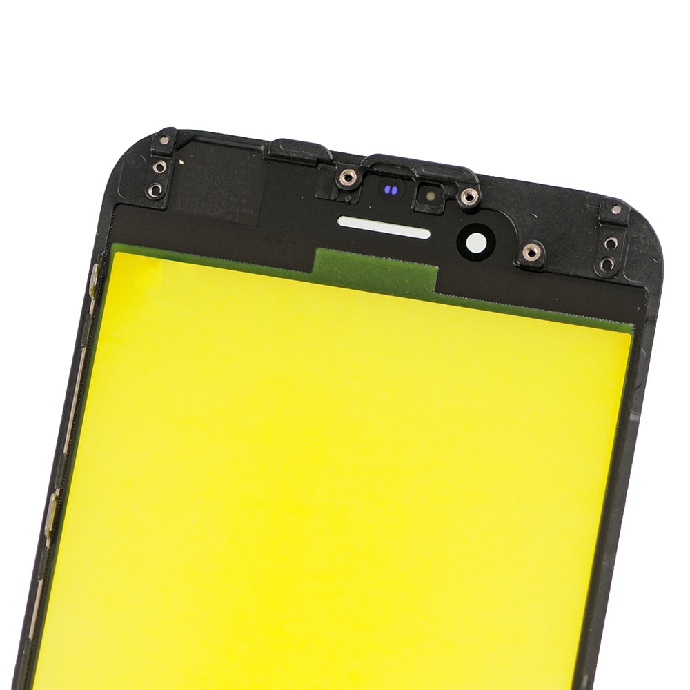 FRONT GLASS WITH COLD PRESSED FRAME FOR IPHONE 6 - BLACK