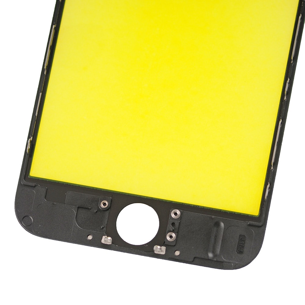 FRONT GLASS WITH COLD PRESSED FRAME FOR IPHONE 6 - BLACK