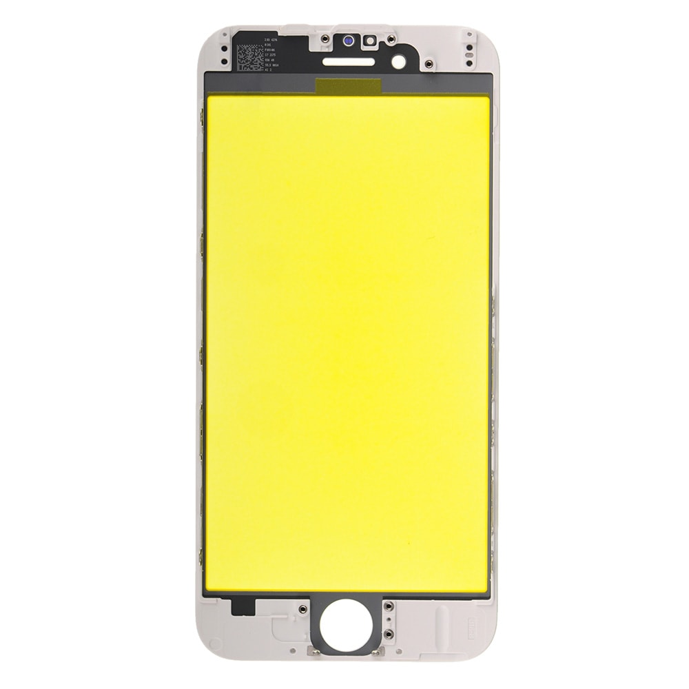 FRONT GLASS WITH COLD PRESSED FRAME FOR IPHONE 6 - WHITE