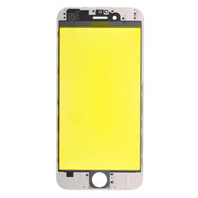 FRONT GLASS WITH COLD PRESSED FRAME FOR IPHONE 6 - WHITE