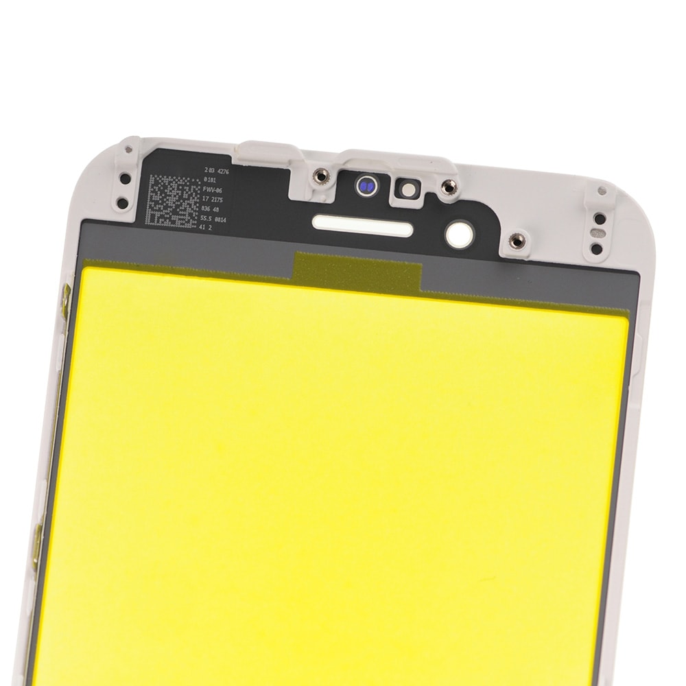 FRONT GLASS WITH COLD PRESSED FRAME FOR IPHONE 6 - WHITE