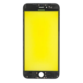 BLACK FRONT GLASS WITH COLD PRESSED FRAME FOR IPHONE 6 PLUS