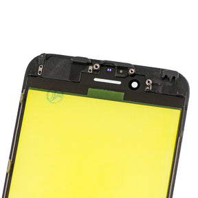 BLACK FRONT GLASS WITH COLD PRESSED FRAME  FOR IPHONE 6S