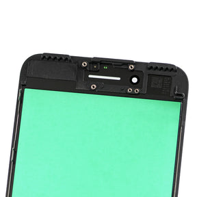 BLACK FRONT GLASS WITH COLD PRESSED FRAME FOR IPHONE 7 PLUS