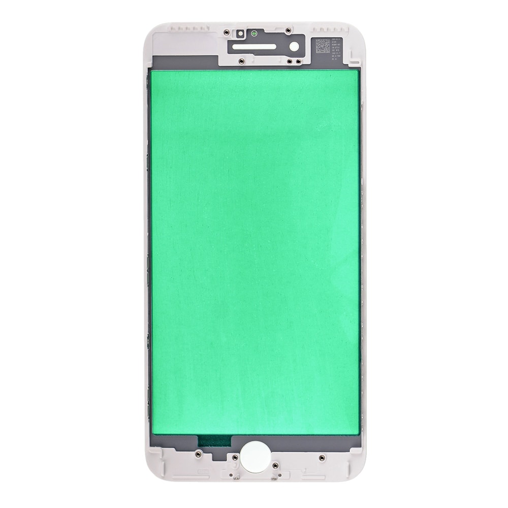 WHITE FRONT GLASS WITH COLD PRESSED FRAME FOR IPHONE 7 PLUS