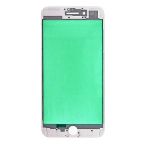 WHITE FRONT GLASS WITH COLD PRESSED FRAME FOR IPHONE 7 PLUS