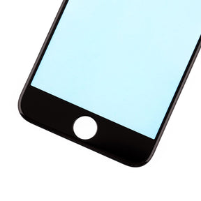 BLACK  FRONT GLASS LENS WITH SUPPORTING FRAME FOR IPHONE 8