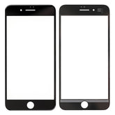 BLACK FRONT GLASS LENS  FOR IPHONE 8 PLUS