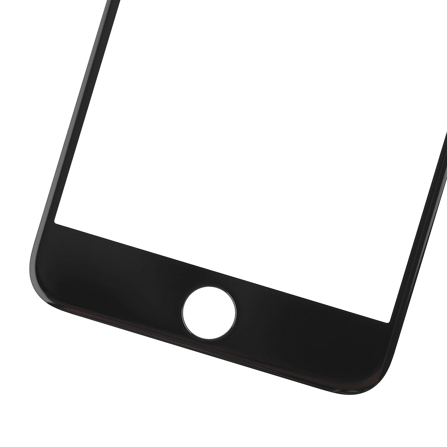 BLACK FRONT GLASS LENS  FOR IPHONE 8 PLUS
