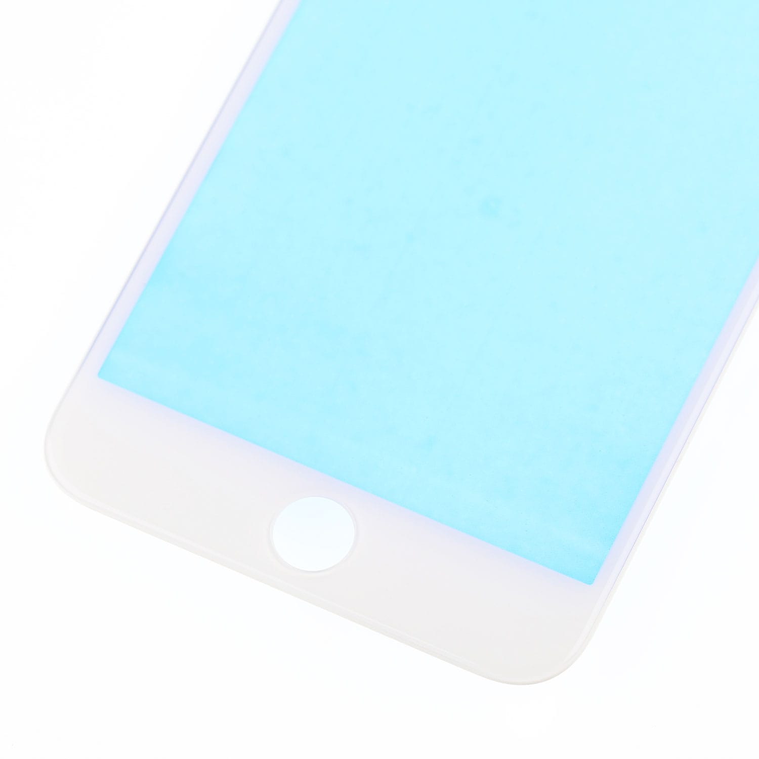 WHITE FRONT GLASS LENS WITH SUPPORTING FRAME  FOR IPHONE 8 PLUS