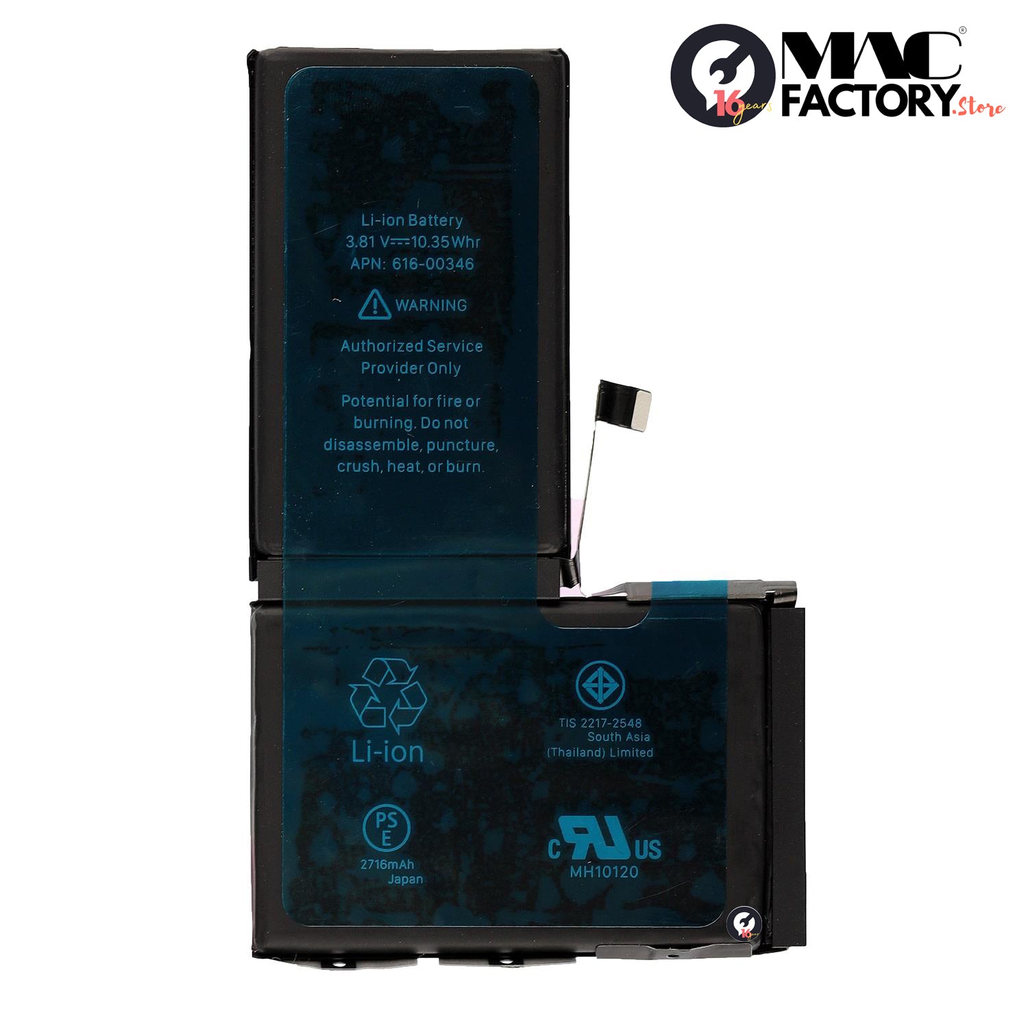 Original 2716mAh Replacement Battery for iPhone X