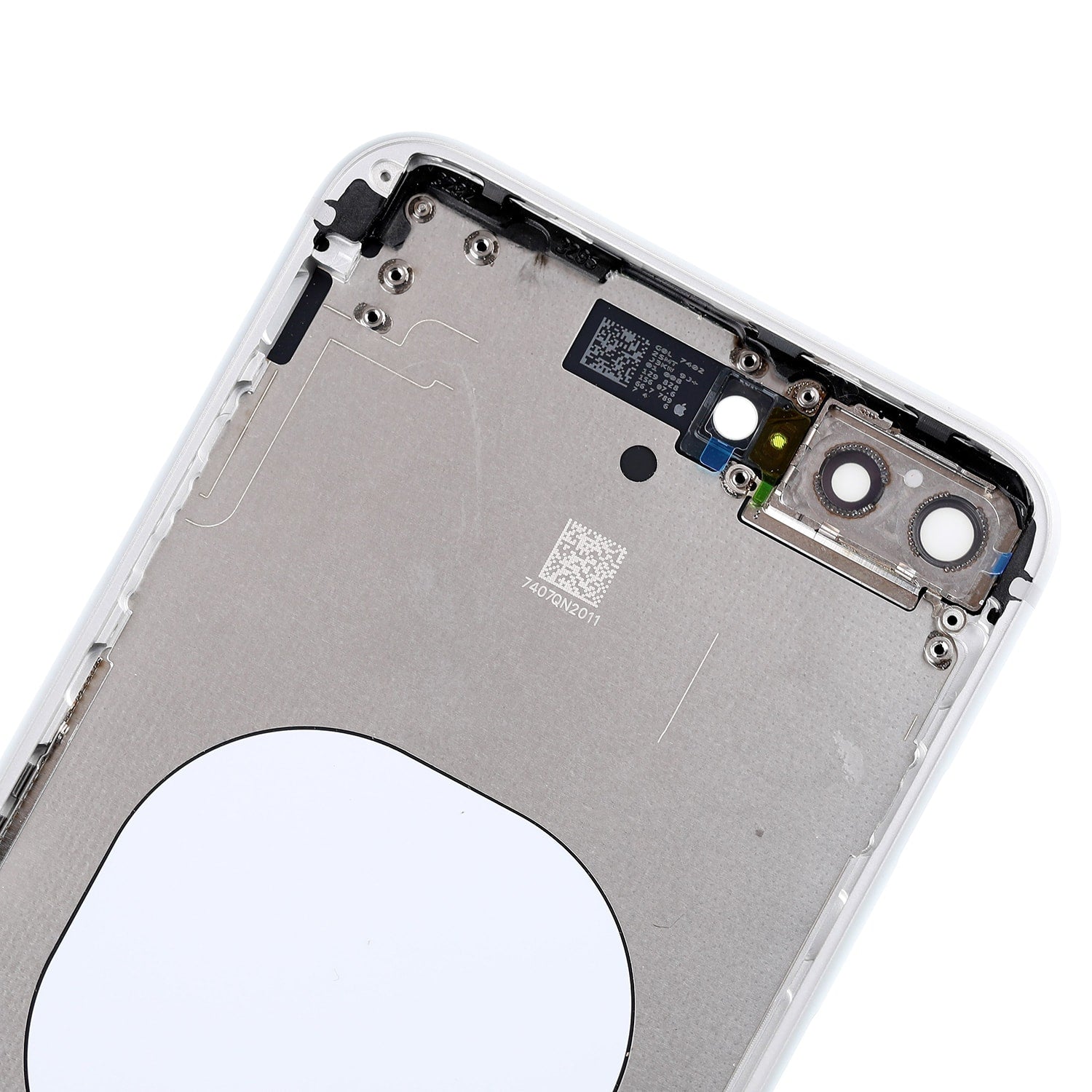 SILVER BACK COVER WITH FRAME ASSEMBLY FOR IPHONE 8 PLUS